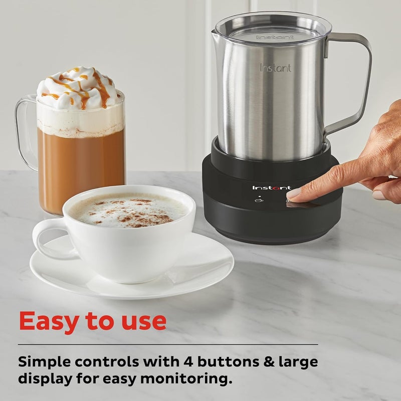 INSTANT Pot MagicFroth 9-in-1 Electric Milk Steamer and Frother, 17oz Stainless Steel Pitcher, Hot and Cold Foam Maker and Milk Warmer for Lattes, Cappuccinos, Macchiato - Image 4
